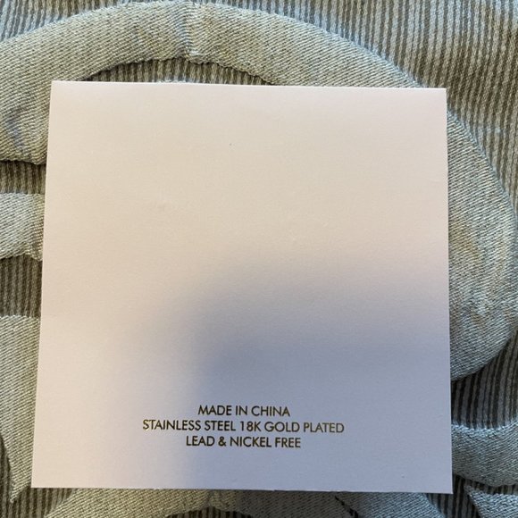 NEW Ellison Young 18K Gold Plated Art Deco Initial "K" Necklace Square Monogram - Picture 5 of 5